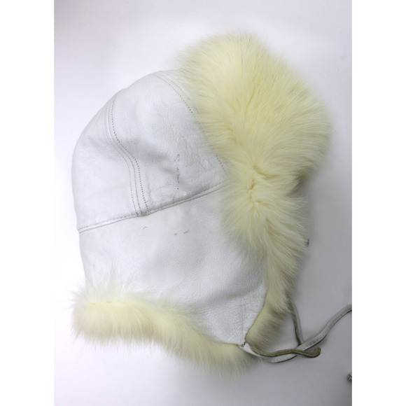 Mitchie's Matchings HAT Fur & Leather Shadow FOX Winter Trapper Canada Vintage - Picture 6 of 14
